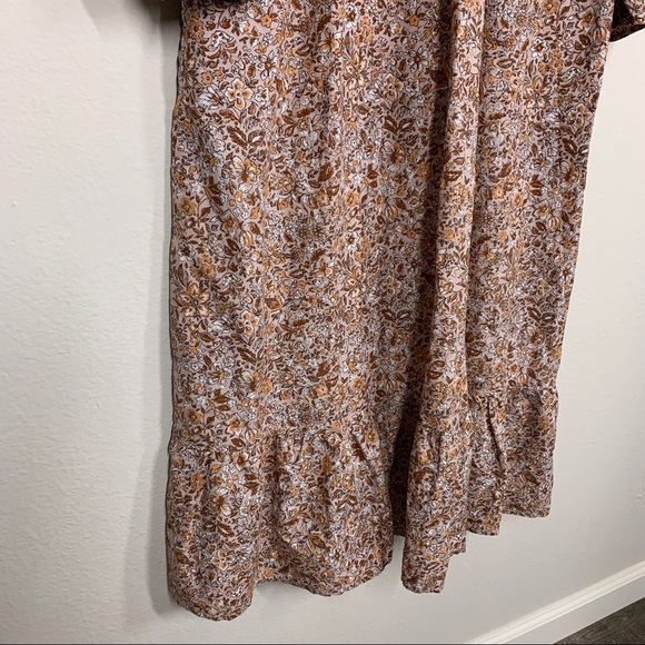 UNIVERSAL THREADS Microfloral Tiered Cottage Core Midi Maxi Dress Large - Picture 3 of 12